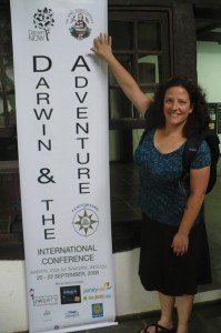 Karen and the banner created by our hosts here! 